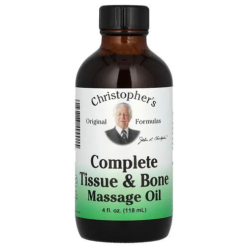 Christopher's Original Formulas, Aceite completo para masajes de tejidos y huesos, 118 ml (4 oz. Líq.)