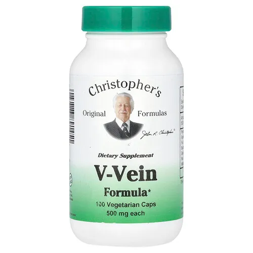 Christopher's Original Formulas, V-Vein Formula, 100 cápsulas vegetales