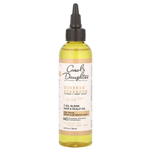 Carol's Daughter, Goddess Strength, Strength & Length System, Mezcla de 7 aceites para el cabello y el cuero cabelludo, 125 ml (4,2 oz. Líq.)