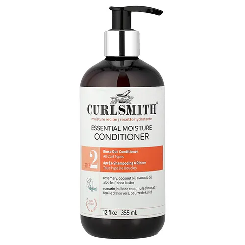 Curlsmith, Acondicionador humectante esencial, Paso 2, Todo tipo de rizos, 355 ml (12 oz. líq.)