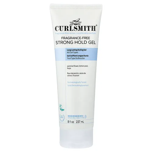 Curlsmith, Strong Hold Gel, Todo tipo de Curls, Sin fragancia, 8 oz. líq. (237 ml)