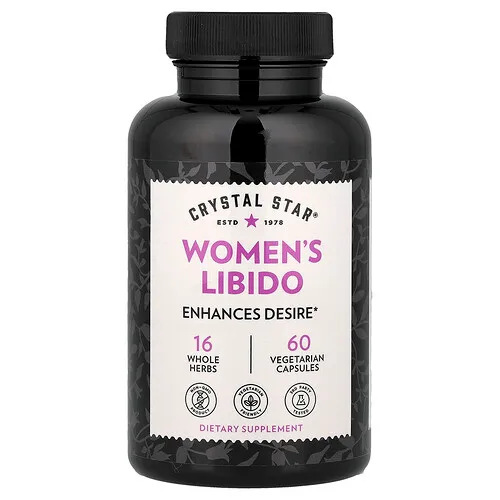 Crystal Star, Suplemento para la libido femenina, 60 cápsulas vegetales