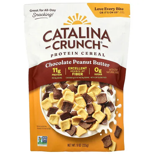 Catalina Crunch, Cereal proteico, Chocolate y mantequilla de maní, 255 g (9 oz)