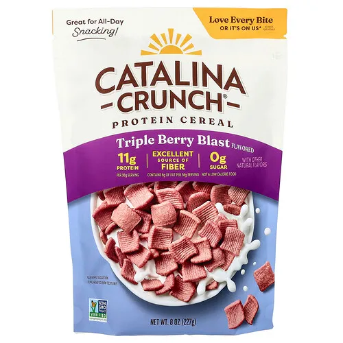 Catalina Crunch, Cereal proteico, Explosión triple de bayas, 227 g (8 oz)
