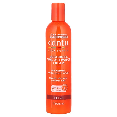 Cantu, Manteca de karité para cabello natural, Crema humectante y activadora de rizos, 355 ml (12 oz. Líq.)