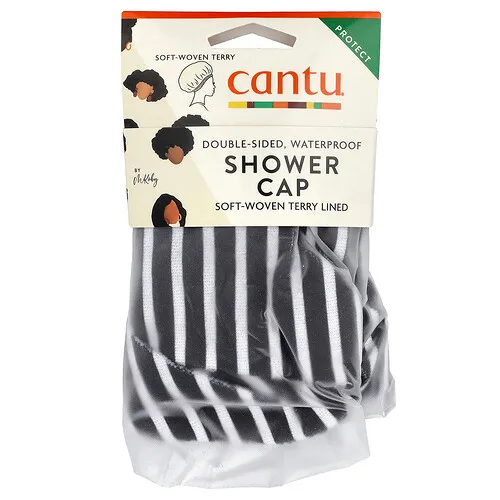 Cantu, Gorro de ducha de tela suave con forro de rizo, Talla única, 1 gorra