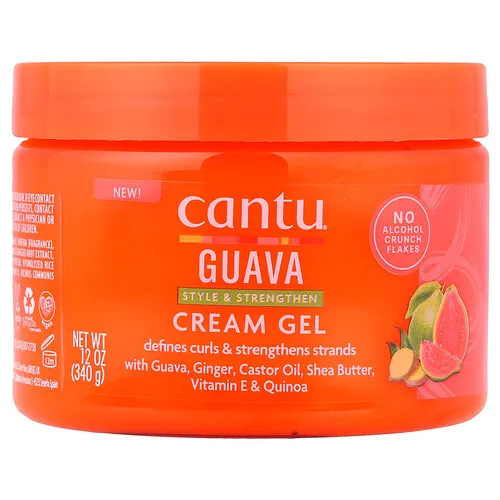 Cantu, Crema en gel con guayaba, Peinar y fortalecer, 340 g (12 oz)