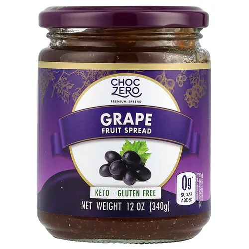 ChocZero, Pasta para untar frutal, Uva, 340 g (12 oz)