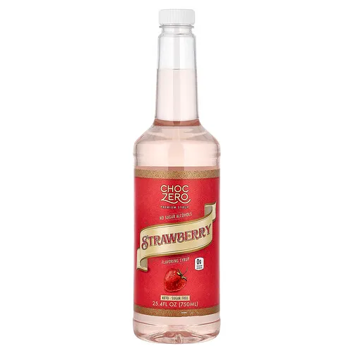 ChocZero, Jarabe prémium, Fresa, Sin azúcar, 750 ml (25,4 oz. líq.)