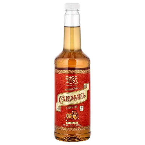 ChocZero, Jarabe prémium, Caramelo, Sin azúcar, 750 ml (25,4 oz. líq.)