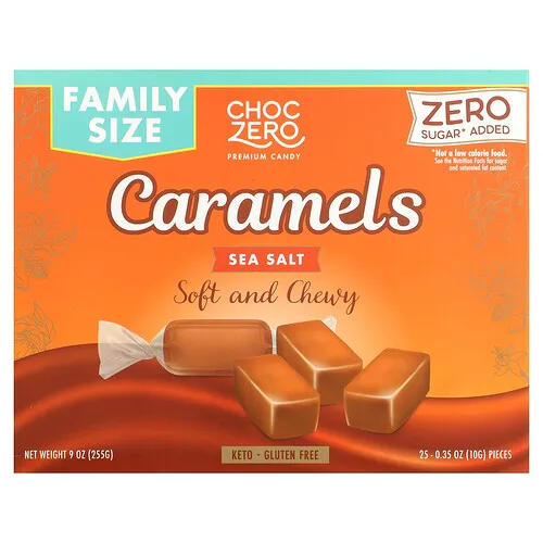 ChocZero, Caramelos, Sal marina, 255 g (9 oz)