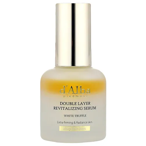 d'Alba, Sérum revitalizante de doble capa con trufa blanca`` 30 ml (1,01 oz. Líq.)