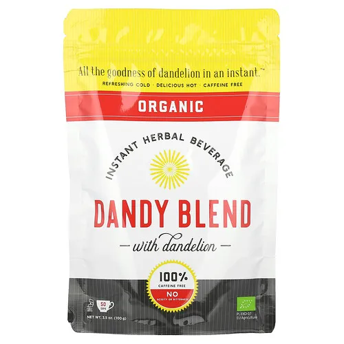 Dandy Blend, Bebida instantánea de hierbas orgánicas con diente de león, Sin cafeína, 100 g (3,53 oz)