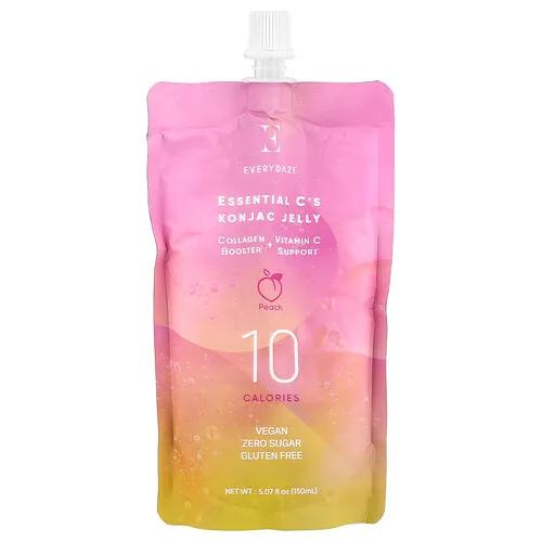 Everydaze, Jalea de Konjac de Essential C, Melocotón, 150 ml (5,07 oz. Líq.)