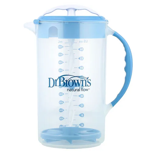 Dr. Brown's, Jarra para mezclar fórmulas, Azul, 1000 ml (32 oz)