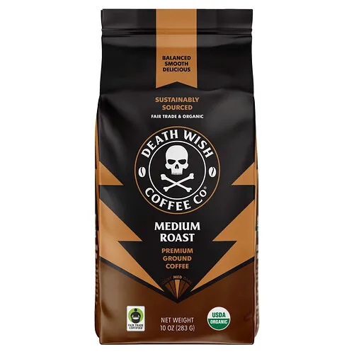 Death Wish Coffee, Molido, Tostado medio, 283 g (10 oz)