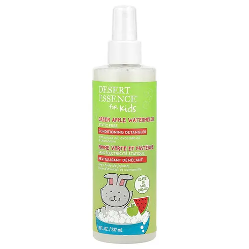 Desert Essence, Niños, Desenredante acondicionador, Manzana verde y sandía, 237 ml (8 oz. líq.)