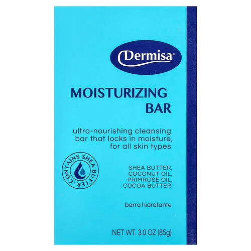 Dermisa, Barra de jabón humectante, Para todo tipo de piel, 85 g (3 oz)