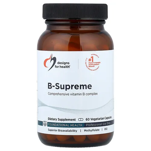 Designs For Health, Vitamina B-Supreme, 60 cápsulas vegetales