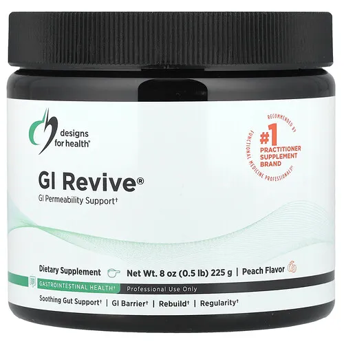 Designs For Health, GI Revive®, Suplemento de refuerzo gastrointestinal, Melocotón, 225 g (8 oz)
