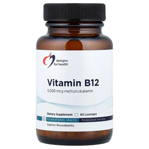 Designs For Health, Vitamina B12, 5000 mcg, 60 pastillas