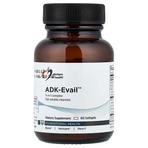 Designs For Health, ADK Evail™, Complejo liposoluble con GG, 60 cápsulas blandas
