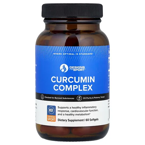 Designs For Health, Designs For Sport®, Complejo de curcumina, 60 cápsulas blandas (400 mg por cápsula blanda)