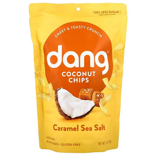 Dang Foods, Coco Chips, Sal de mar de caramelo, 3,17 oz (90 g)
