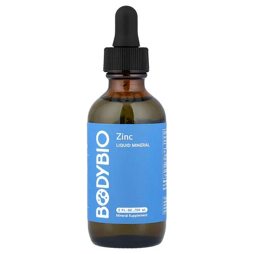 BodyBio, Zinc mineral líquido, 59 ml (2 oz. líq.)