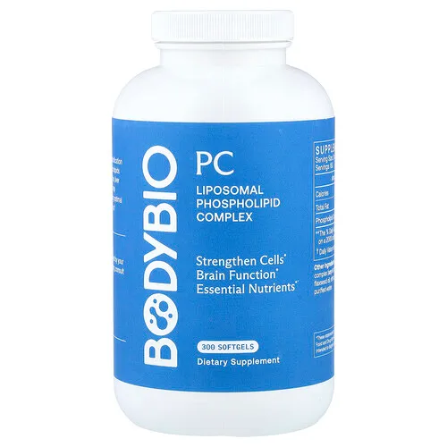 BodyBio, PC, Complejo de fosfolípidos liposomales, 300 cápsulas blandas (650 mg por cápsula blanda)