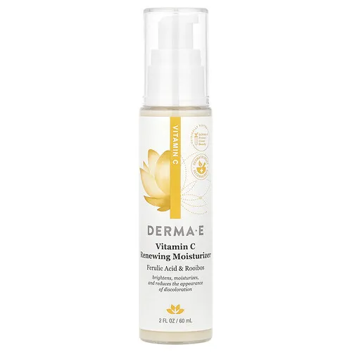 DERMA E, Humectante renovador con vitamina C, probióticos y rooibos, 60 ml (2 oz. líq.)