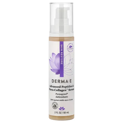 DERMA E, Sérum con péptidos y colágeno avanzados Flora-Collagen™, 60 ml (2 oz. líq.)