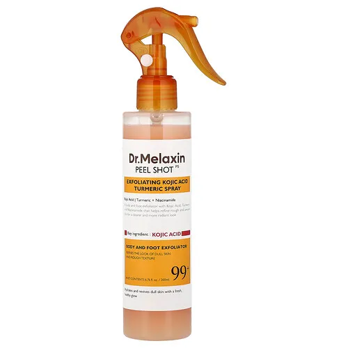 Dr.Melaxin, Peel Shot, Spray exfoliante con ácido kójico y cúrcuma, 200 ml (6,76 oz. líq.)