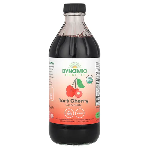 Dynamic Health, Concentrado de cereza ácida, Botella de vidrio, 473 ml (16 oz. líq.)