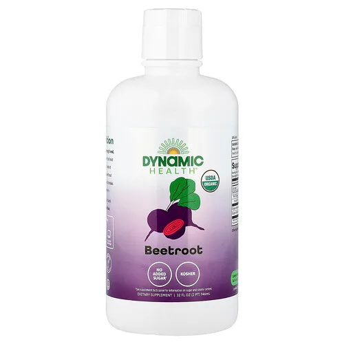 Dynamic Health, Remolacha orgánica certificada, 946 ml (32 oz. Líq.)