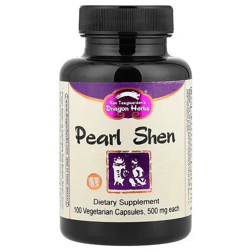Dragon Herbs, Pearl Shen, 500 mg, 100 cápsulas vegetales