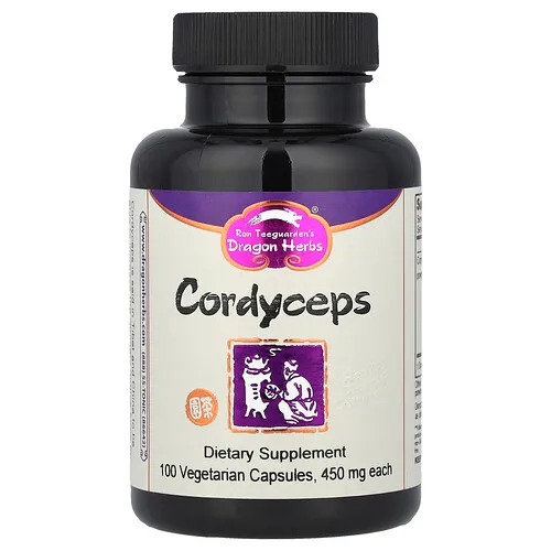 Dragon Herbs, Cordyceps, 450 mg, 100 cápsulas vegetales