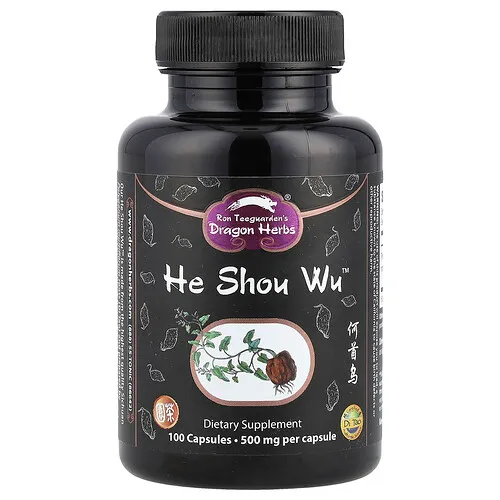 Dragon Herbs, He Shou Wu™, 500 mg, 100 cápsulas