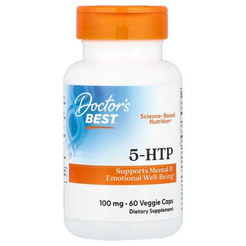 Doctor's Best, 5-HTP, 5-hidroxitriptófano, 100 mg, 60 cápsulas vegetales