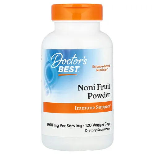 Doctor's Best, Fruto de noni en polvo, 120 cápsulas vegetales (650 mg por cápsula)