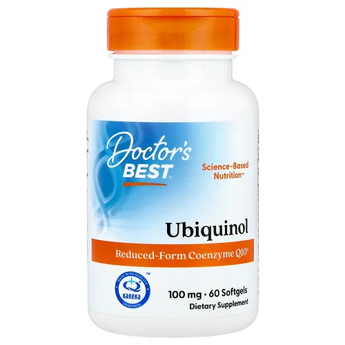 Doctor's Best, Ubiquinol, 100 mg, 60 cápsulas blandas