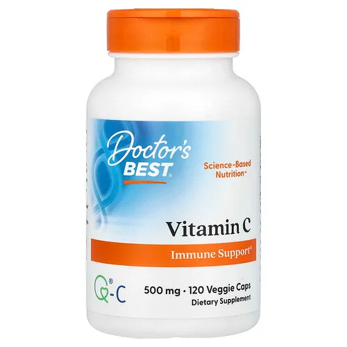 Doctor's Best, Vitamina C, 500 mg, 120 cápsulas vegetales