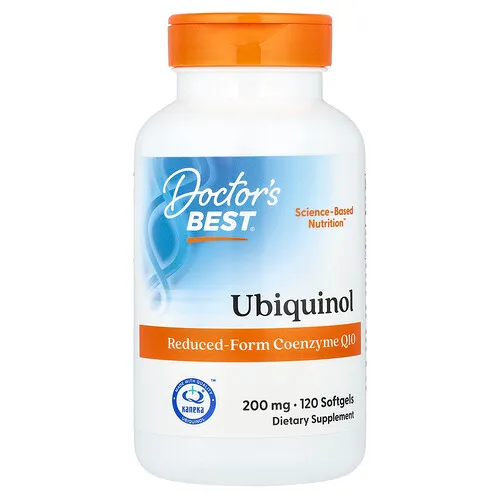 Doctor's Best, Ubiquinol, 200 mg, 120 cápsulas blandas