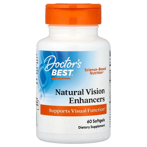 Doctor's Best, Potenciadores naturales de la visión, 60 cápsulas blandas