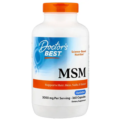Doctor's Best, MSM con OptiMSM®, 360 cápsulas (1000 mg por cápsula)