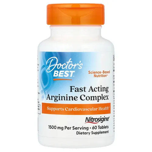Doctor's Best, Complejo de arginina de acción rápida, 60 comprimidos