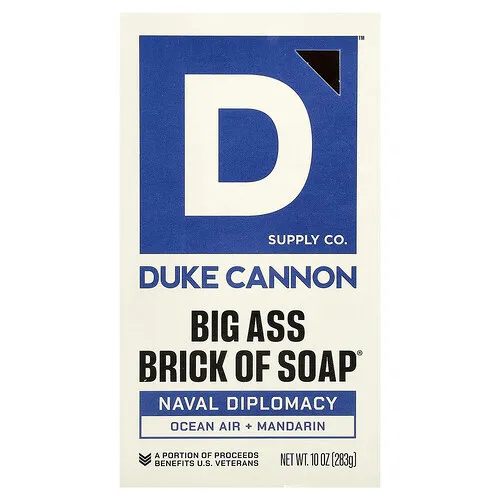 Duke Cannon Supply Co., Big Brick Of Bar Soap®, Diplomacia naval, 283 g (10 oz)
