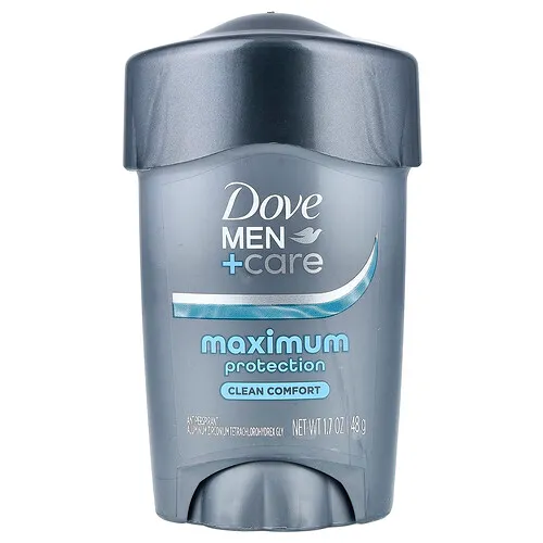 Dove, Men+Care, Máxima protección, Antitranspirante, Comodidad pura, 48 g (1,7 oz)