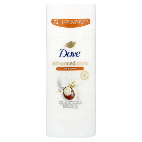 Dove, Cuidado avanzado, Desodorante antitranspirante, Manteca de karité, 74 g (2,6 oz)