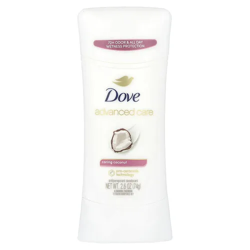 Dove, Advanced Care, Desodorante antitranspirante, Coco protector, 74 g (2,6 oz)